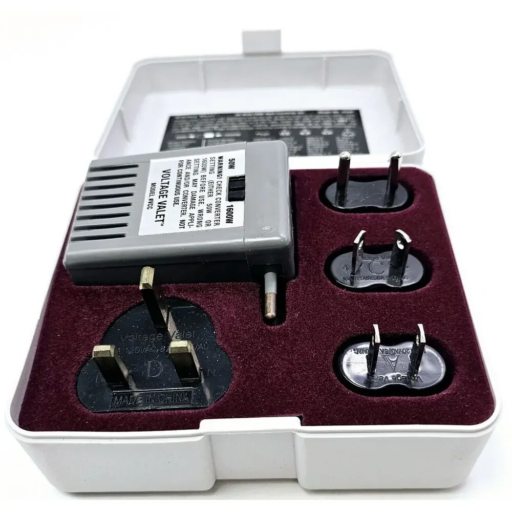 Voltage Valet Foreign Travel Voltage Converter Kit 50 Watt/1600 Watt Model VCCP